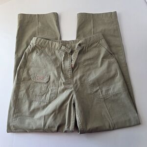 L.L. Bean Coolmax Cargo Pants Mid-Rise Straight Leg 10 Petite Ripstops